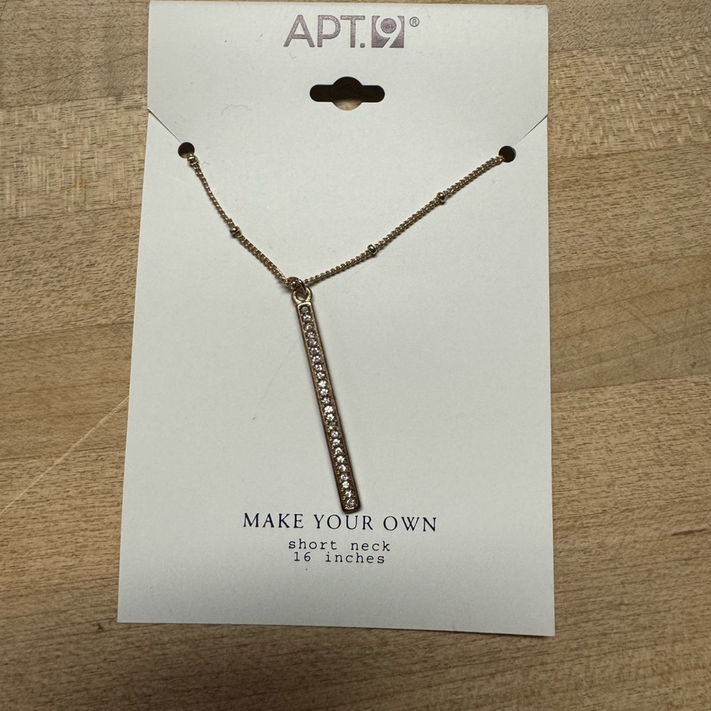 Apt. 9 Gold Necklace with Crystal Accents